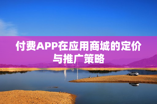 付费APP在应用商城的定价与推广策略