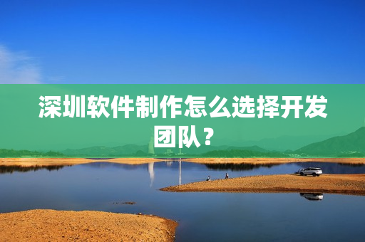 深圳软件制作怎么选择开发团队？