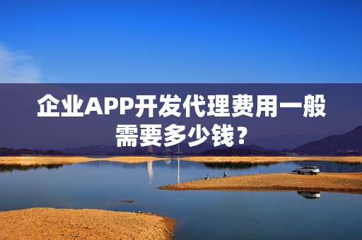 企业APP开发代理费用一般需要多少钱？