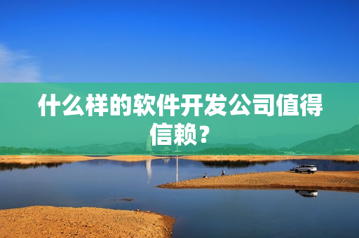 什么样的软件开发公司值得信赖？