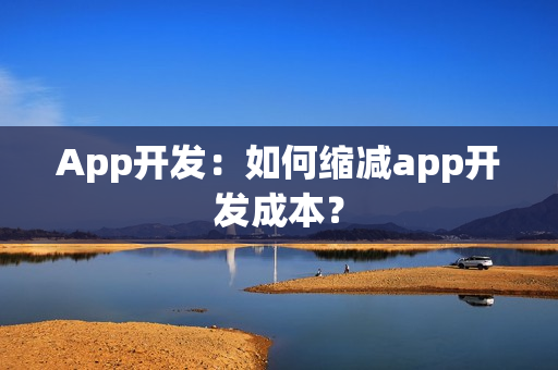 App开发：如何缩减app开发成本？