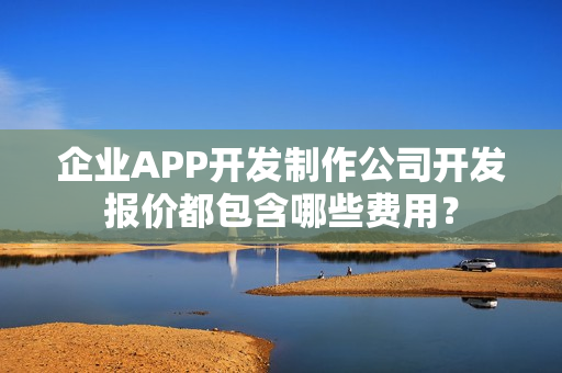 企业APP开发制作公司开发报价都包含哪些费用？
