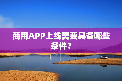 商用APP上线需要具备哪些条件？