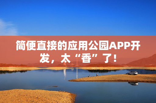 简便直接的应用公园APP开发，太“香”了！