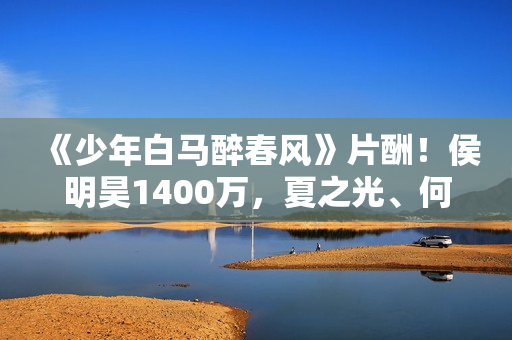 《少年白马醉春风》片酬！侯明昊1400万，夏之光、何与天差地别！