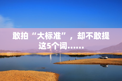 敢拍“大标准”,却不敢提这5个词…… 敢拍“大标准”,却不敢提这5个词……
