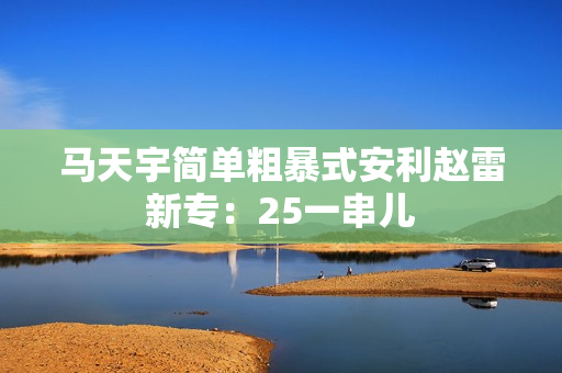 马天宇简单粗暴式安利赵雷新专：25一串儿