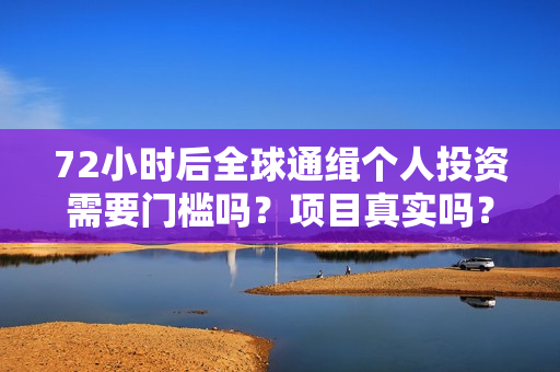 72小时后全球通缉个人投资需要门槛吗？项目真实吗？