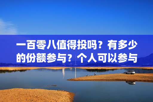 一百零八值得投吗？有多少的份额参与？个人可以参与吗？(一百零八怎么样)