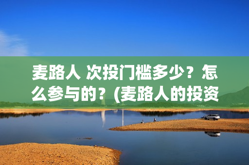 麦路人 次投门槛多少？怎么参与的？(麦路人的投资方是谁)