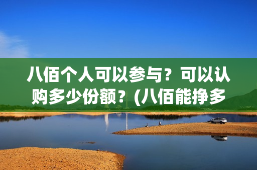 八佰个人可以参与？可以认购多少份额？(八佰能挣多少钱)