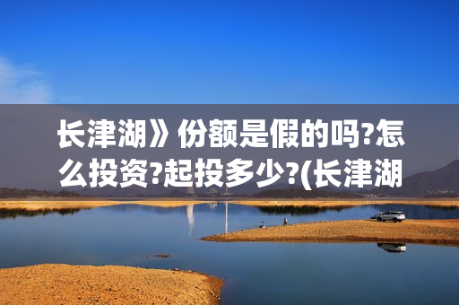 长津湖》份额是假的吗?怎么投资?起投多少?(长津湖 赢了)