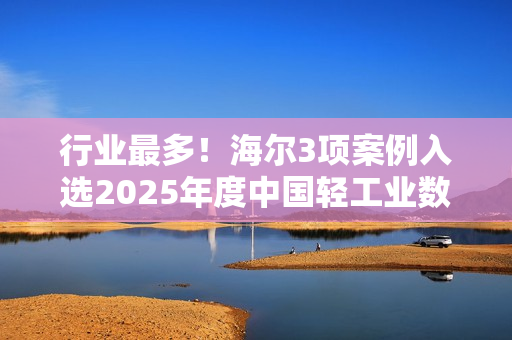 行业最多！海尔3项案例入选2025年度中国轻工业数字化转型“领航者”
