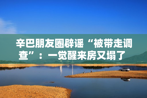 辛巴朋友圈辟谣“被带走调查”：一觉醒来房又塌了 这届编剧想象力值得点赞