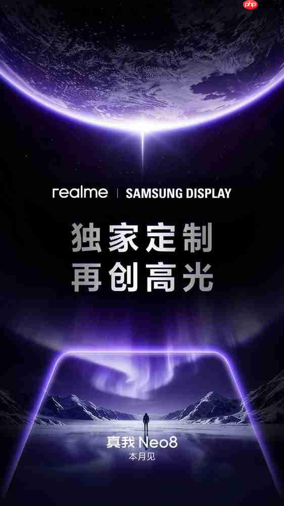 真我手机宣布与三星深度合作 Neo 8搭载独家定制屏