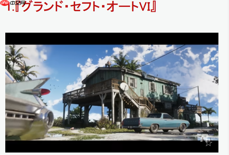 IGN评选2026最期待新游TOP10 《GTA6》无悬念登顶