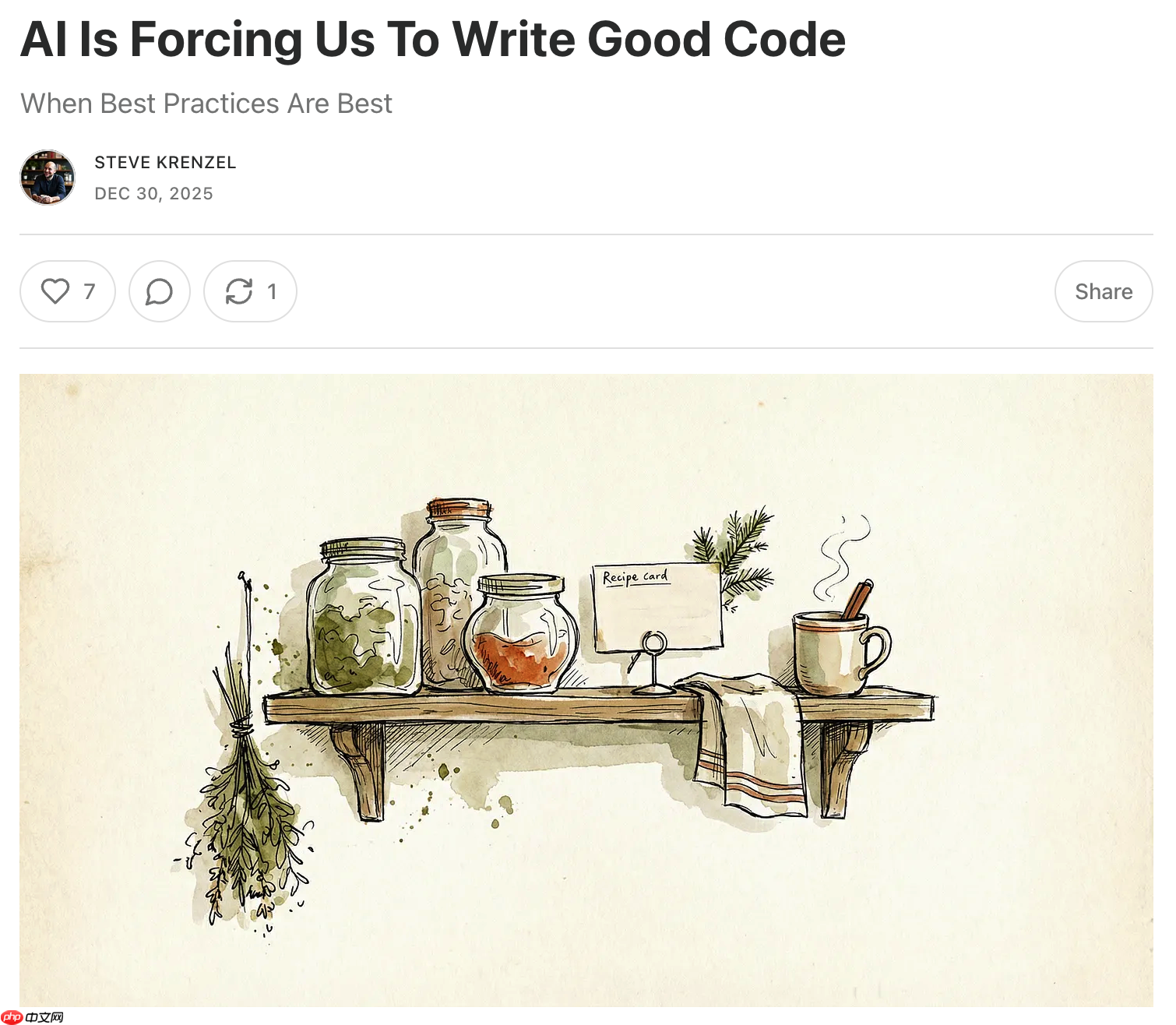 AI 正在迫使我们编写优质代码