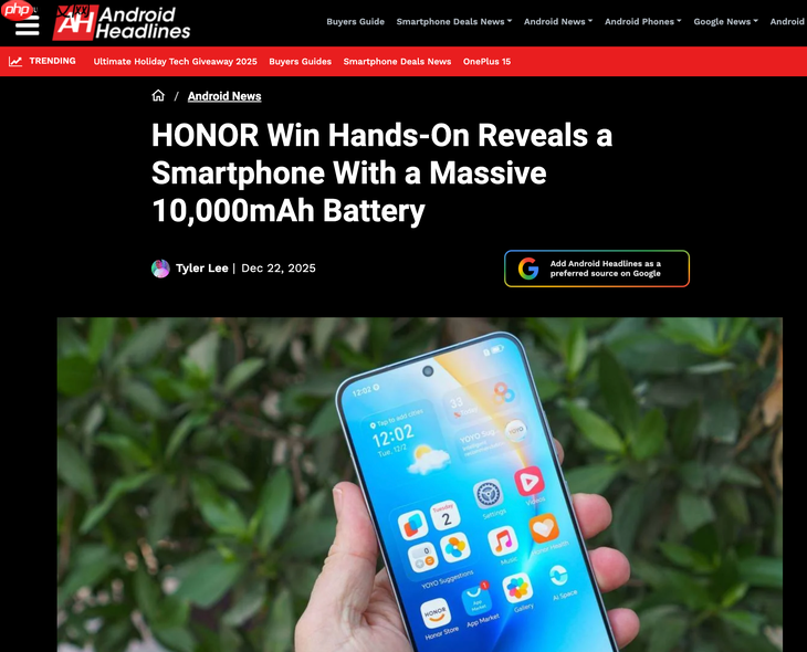 荣耀WIN系列海外口碑炸裂，“年度电竞夯机”实至名归 