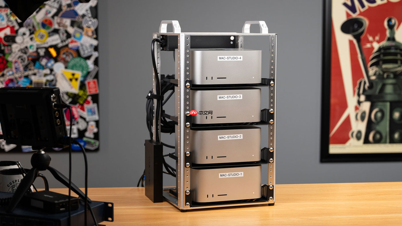 硬核博主用四台 Mac Studio 打造 AI 集群：1.5TB 统一内存、总价接近 4 万美元