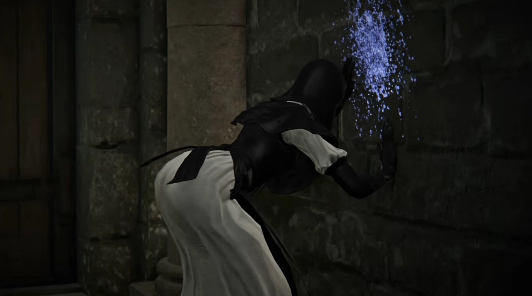 翘臀修女爱舔墙！《艾尔登法环：黑夜君临》修女全皮肤舔墙合集