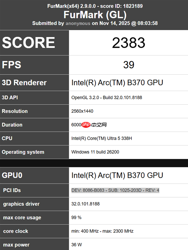 Intel 10核锐炫B370集显跑分曝光：超越RTX 3050