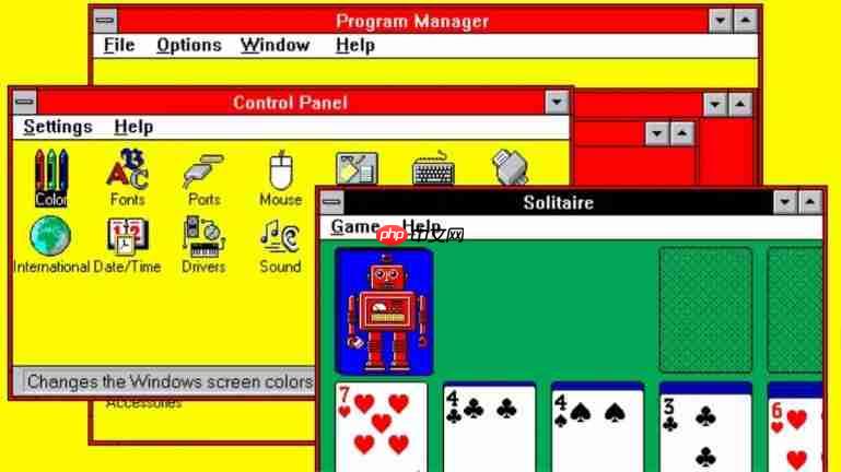 微软初代UI设计师揭密：Windows 3.1经典「热狗摊」配色的设计真相