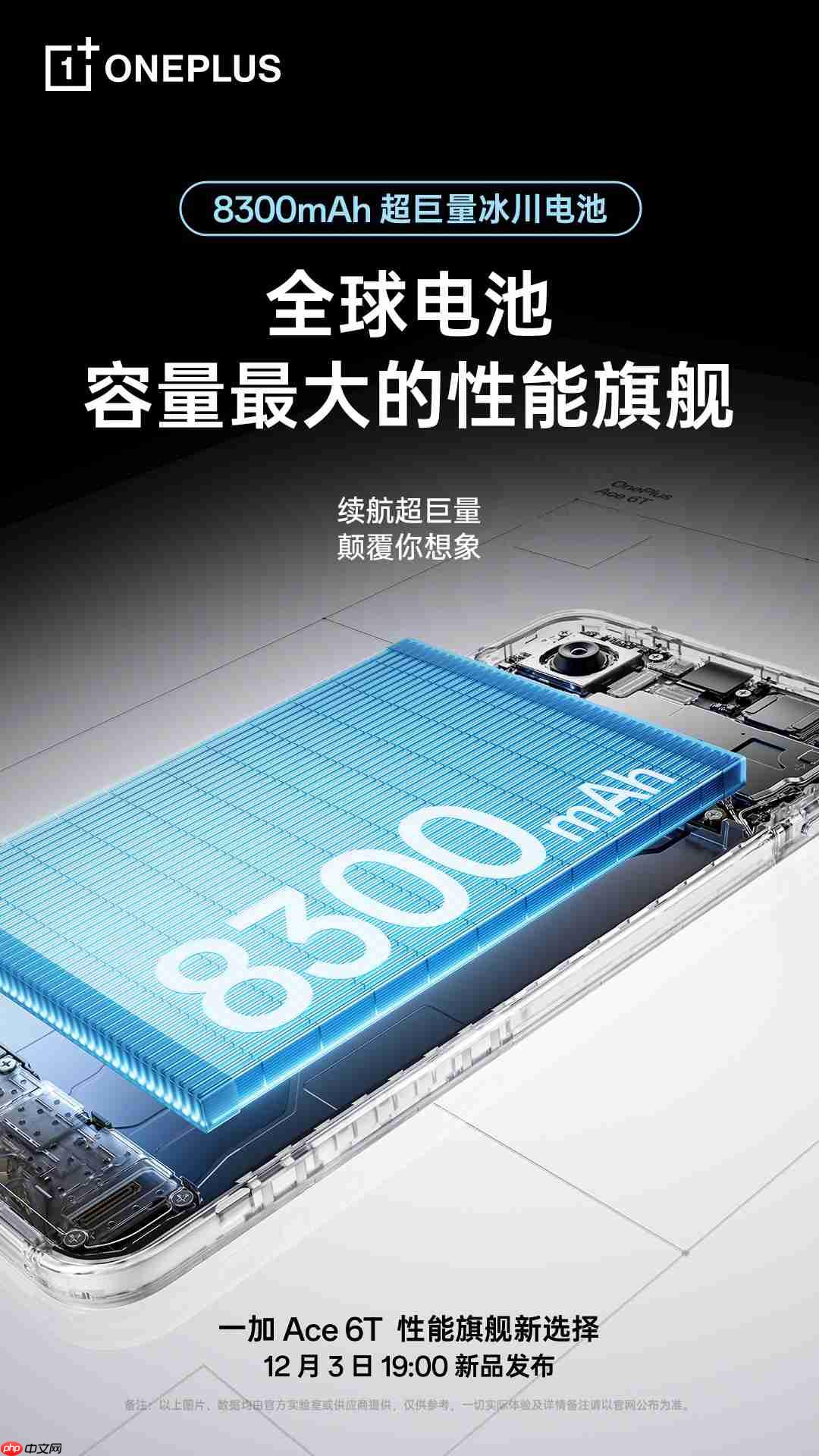 全球首发8300mAh！一加 Ace 6T成为电池最大性能旗舰
