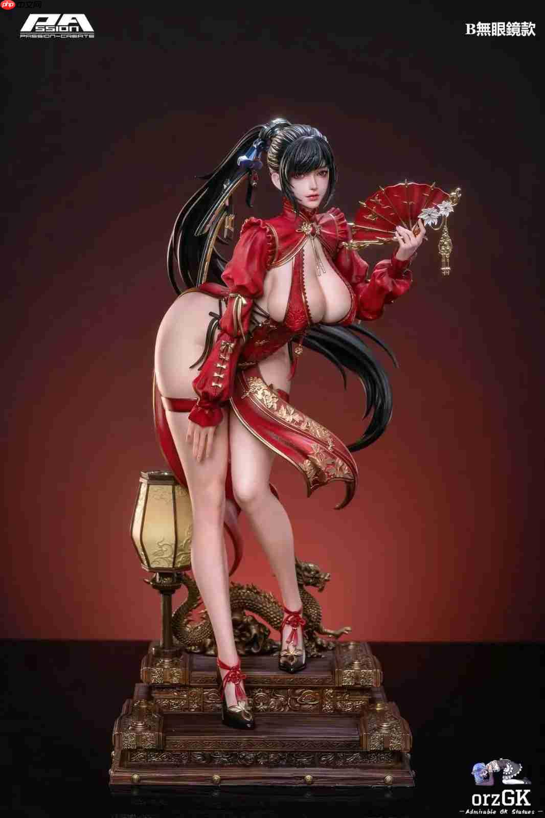 《剑星》女主全新雕像公开 身穿红色旗袍大雷很性感