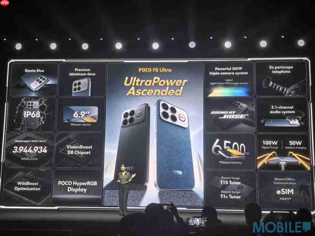 5 千唔有找 S8 Elite Gen 5，POCO F8 系列正式发表!