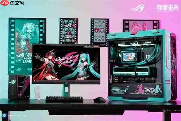 电竞信仰兼顾实力!ROG夜神RTX5080 RO姬x初音未来版显卡