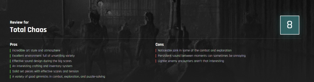 联手《寂静岭》传奇作曲家！媒体高分盛赞恐怖游戏新作《全面混沌》