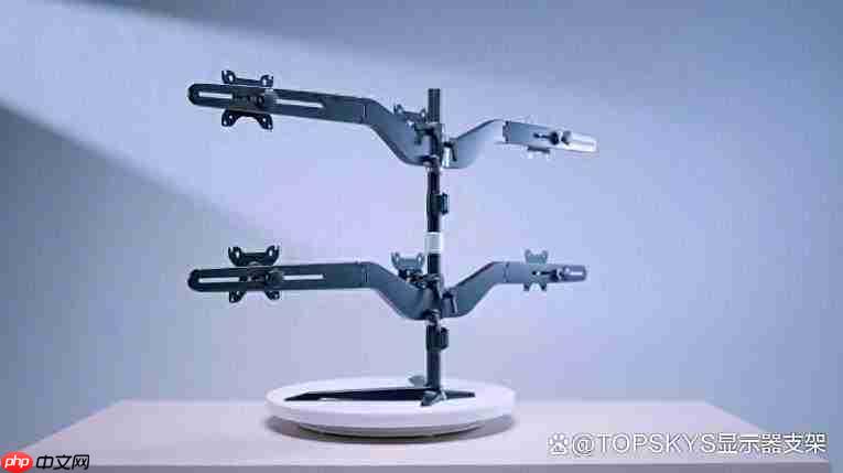 多屏显示解决方案——六屏显示器支架
