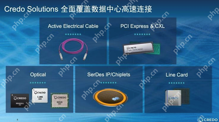 破解AI集群“运力”瓶颈，Credo发布全球首款3nm 1.6T DSP芯片 - php中文网