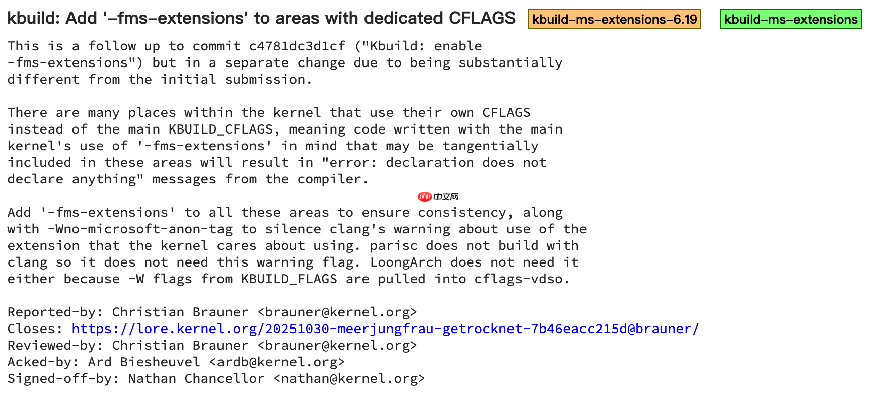 Linux 6.19 内核或将全面启用 Microsoft C 扩展，提升代码灵活性