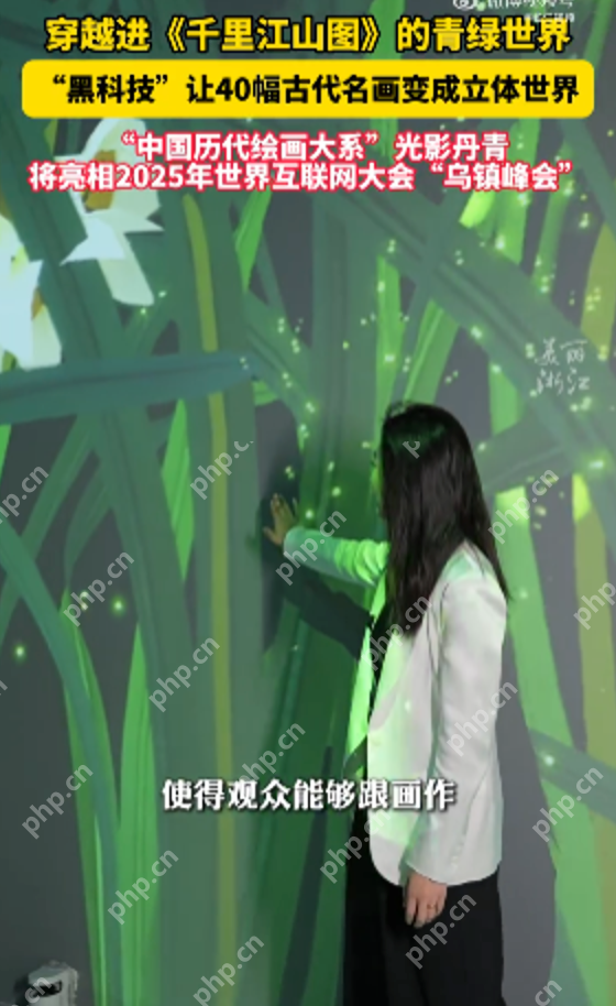 中国历代绘画大系“光影丹青 亮相2025年世界互联网大会“乌镇峰会“ - php中文网