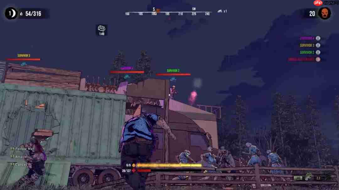 《七日杀》4V1对战版《七日血月》抢先体验 合作对抗尸王