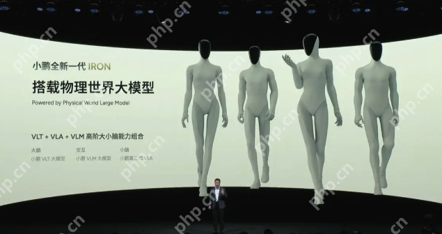 小鹏新一代人形机器人IRON亮相：首推女性形态，目标2026年规模量产 - php中文网