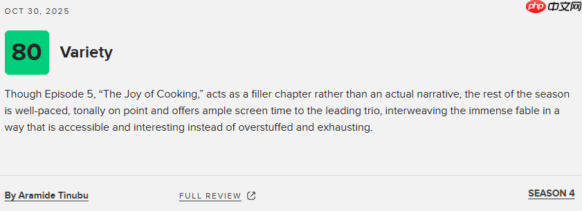 《猎魔人》第四季M站均分60分：剧集基调极度失衡！