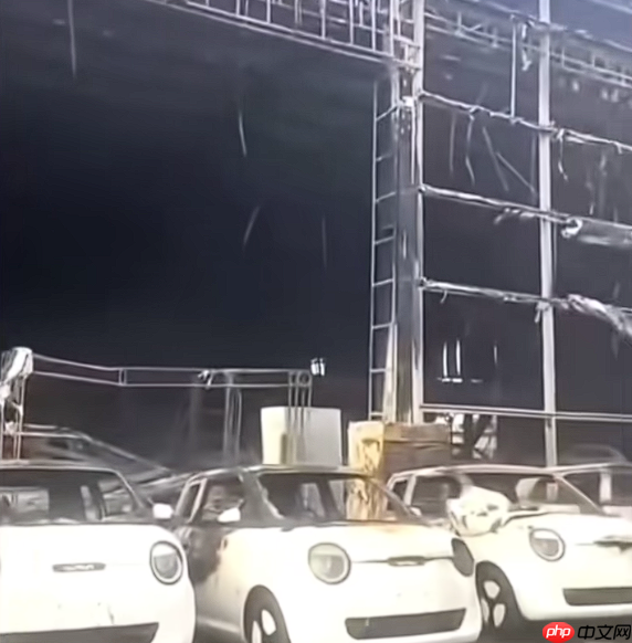 阜阳一长安4S店凌晨燃起大火多车被烧:原因不明