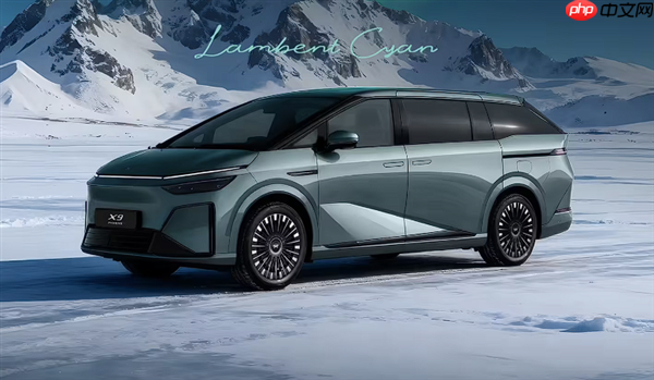 配60升大油箱 小鹏X9增程版内饰公开：全车用4.2米进口真木