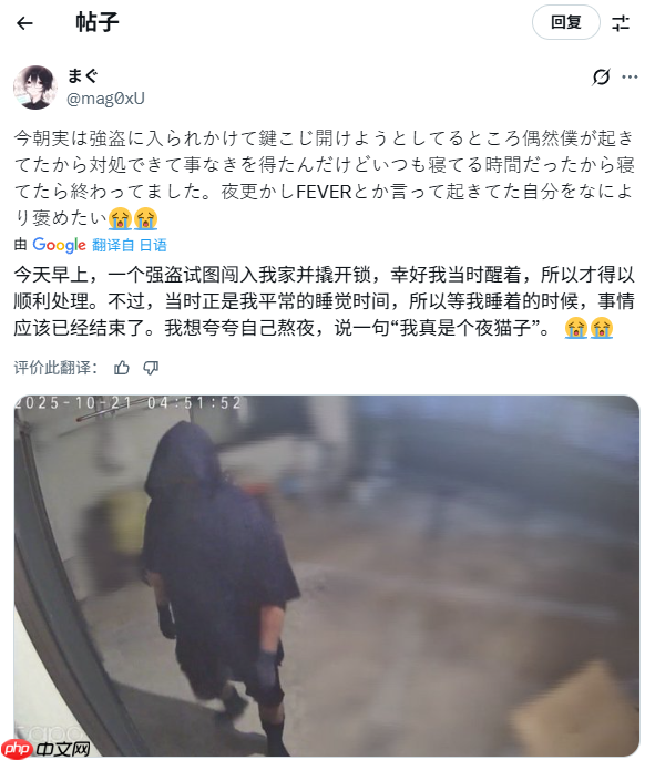 熬夜救了自己一命!玩家通宵玩《宝可梦传说 Z-A》遇到小偷撬锁