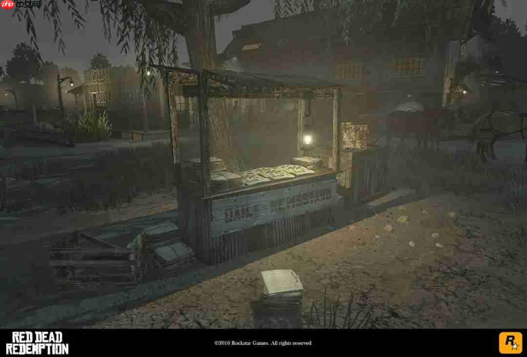 前R星员工公开《荒野大镖客：救赎》早期开发画面截图