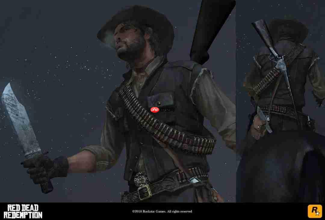 前R星员工公开《荒野大镖客：救赎》早期开发画面截图