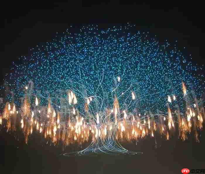近 1.6 万架无人机同时升空,浏阳无人机烟花秀创两项吉尼斯世界纪录