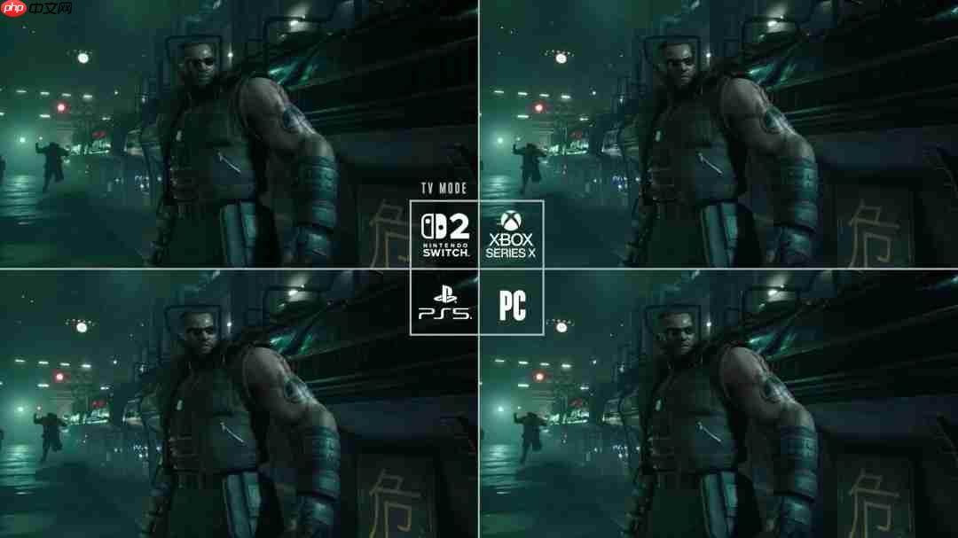 《最终幻想7：重制版Intergrade》NS2、PC等四平台画面对比