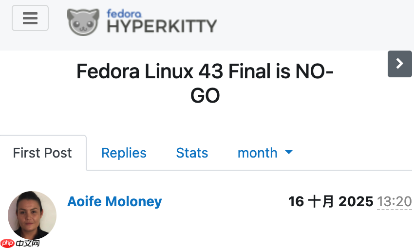 Fedora 43 因关键缺陷未修复而延期发布