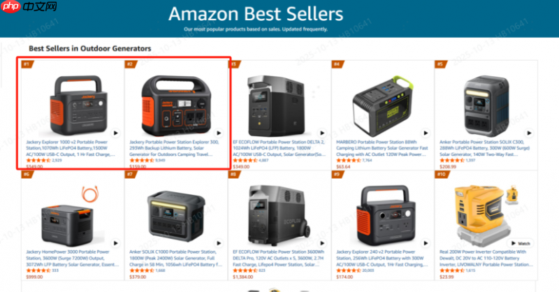 亚马逊秋季Prime会员日大促收官:华宝新能Jackery多国霸榜,领跑全球!