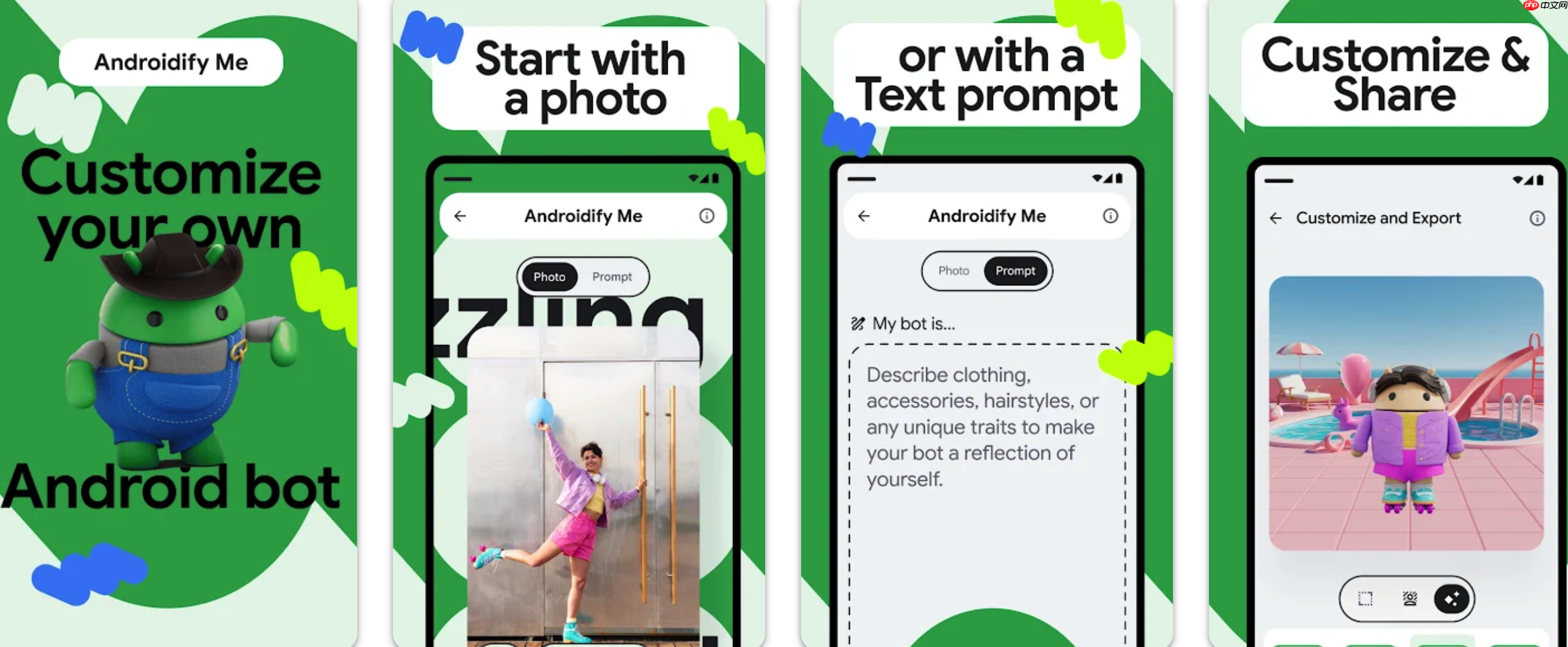 谷歌发布开源 AI 项目 Androidify,可生成个性化“安卓人”