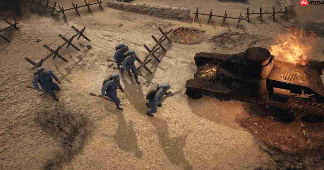 抗战游戏《勇气赞歌》预告 融合RTS和RTT玩法