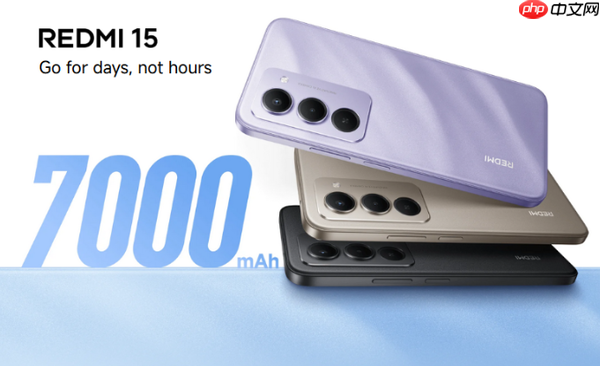 REDMI 15手机登陆英国市场 支持4G网络 内置7K电池